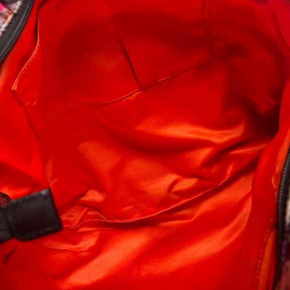 HARLEY DAVIDSON Multicolor Black Leather Top Handle Satchel Motorcycle Graphics - Picture 5 of 12